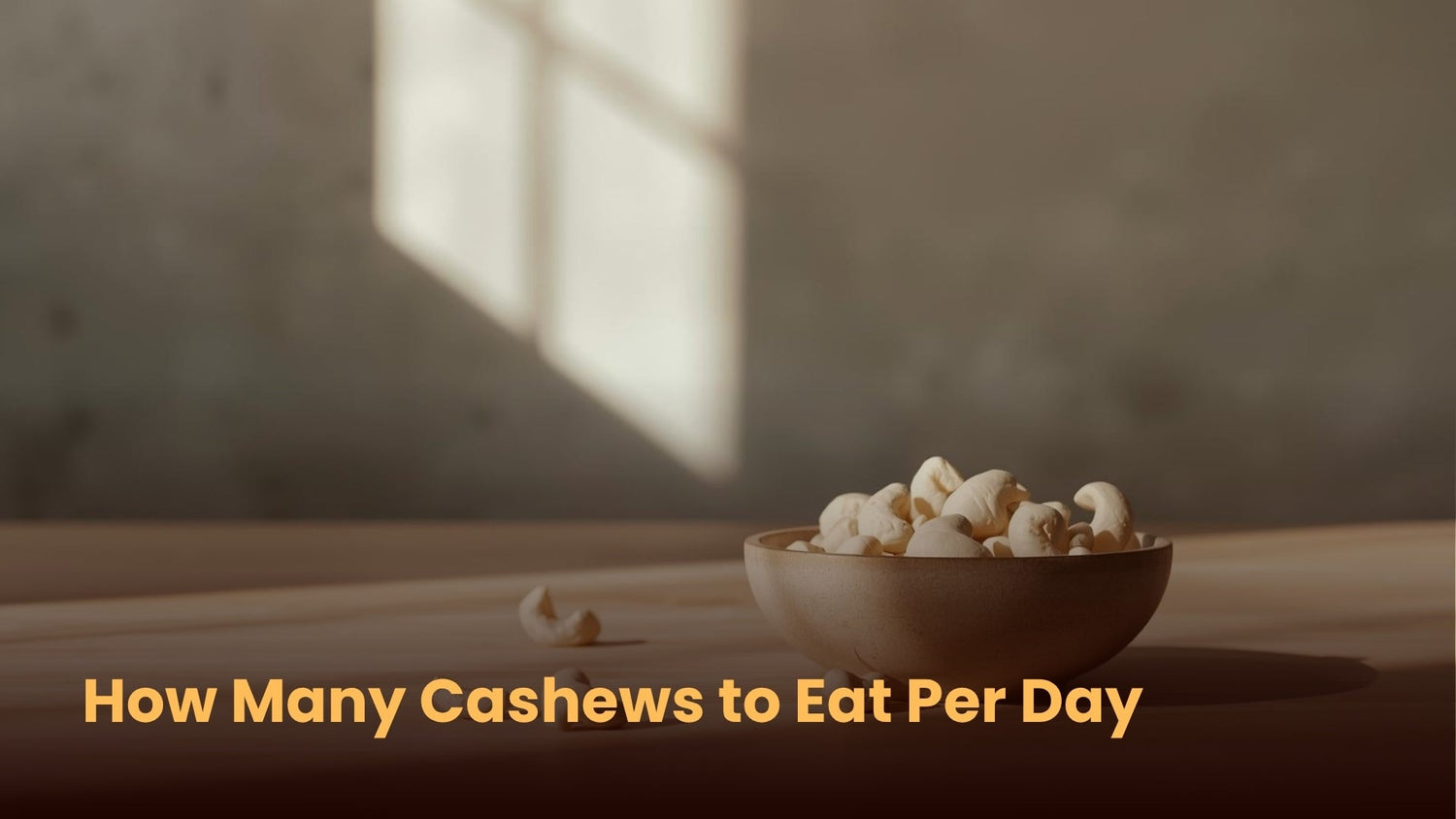 How Many Cashews to Eat Per Day