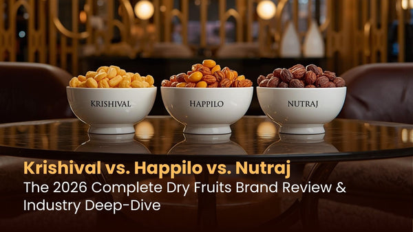 Krishival vs. Happilo vs. Nutraj: The 2026 Complete Dry Fruits Brand Review & Industry Deep-Dive