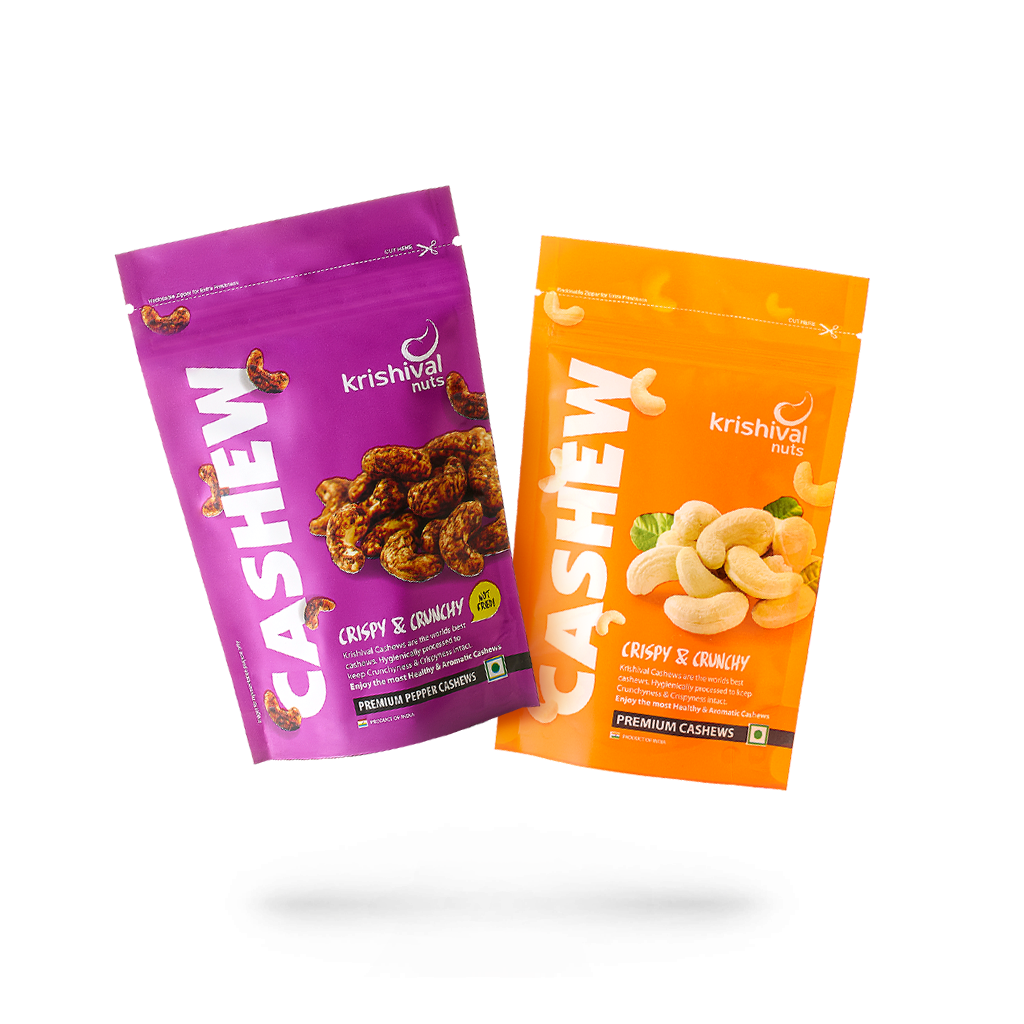 Popular Cashews 250g + Pepper Cashews 250g