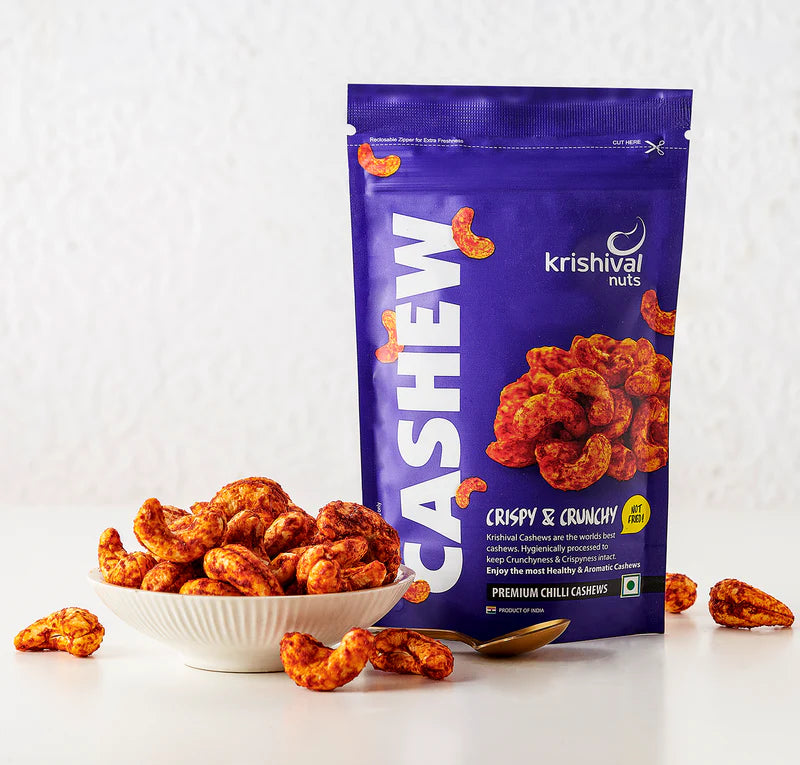 Salted Cashews 250g | Pepper Cashew 250g | Chilli Cashew 250g ( Flavored Cashew Combo )