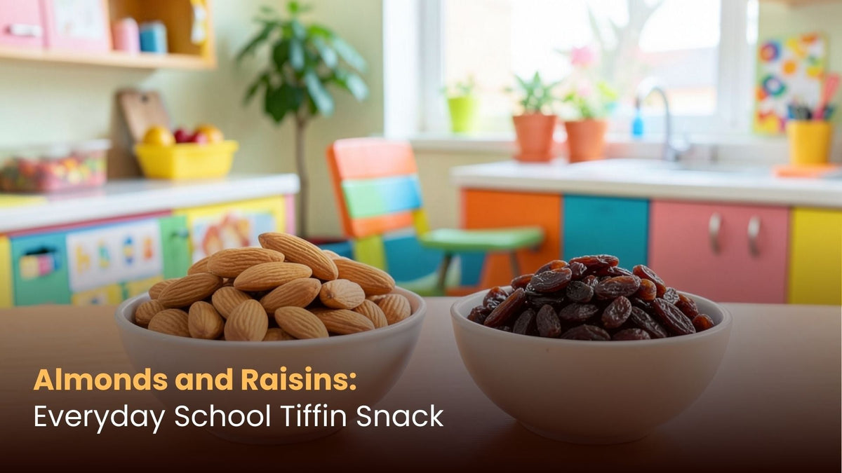 Almonds and Raisins: Everyday School Tiffin Snack