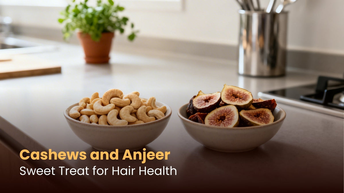 Cashews and Anjeer: Sweet Treat for Hair Health
