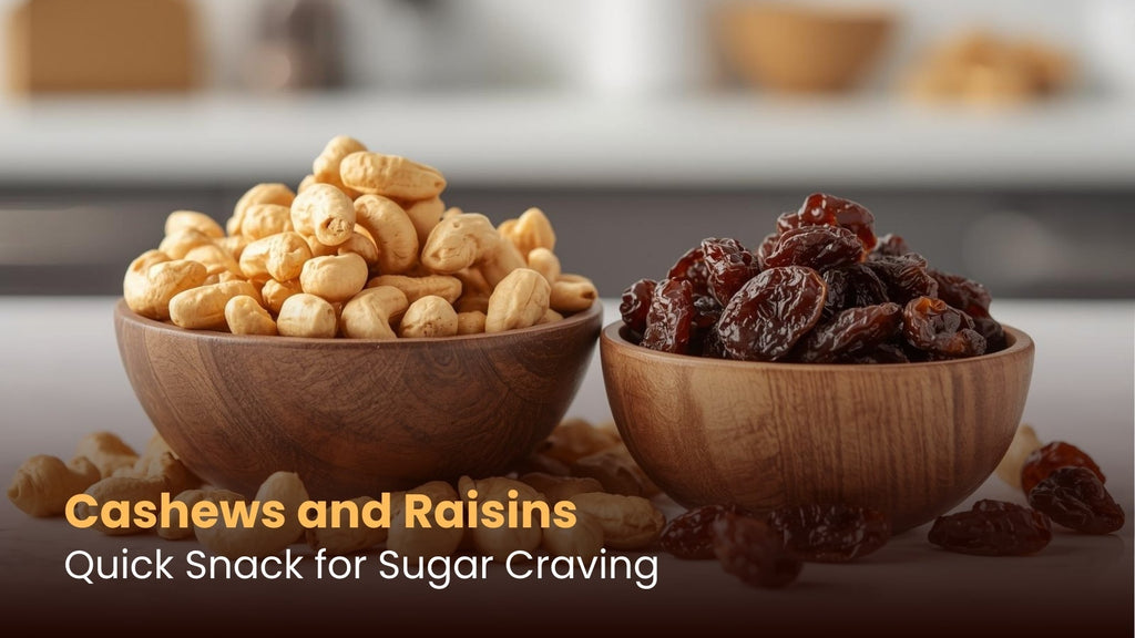 Cashews and Raisins: Quick Snack for Sugar Craving