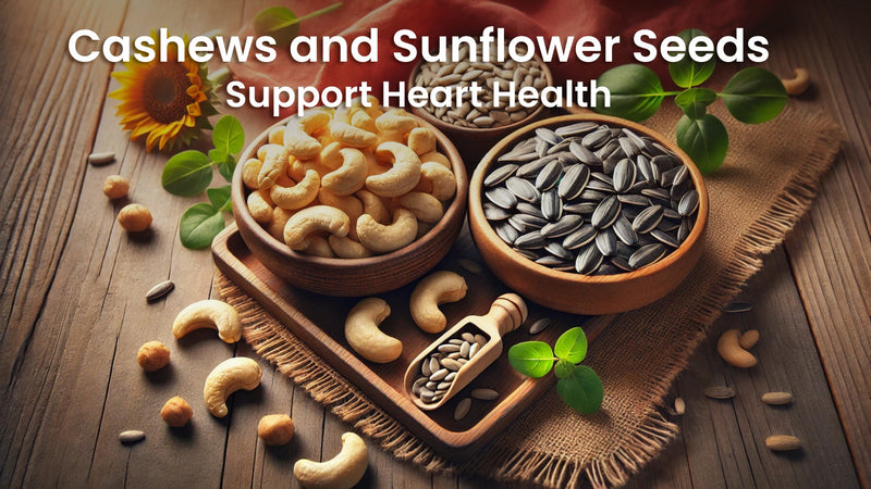 Cashews and Sunflower Seeds: Support Heart Health