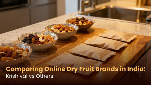 Comparing Online Dry Fruit Brands in India: Krishival vs Others