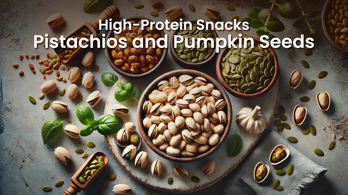 High-Protein Snacks: Pistachios and Pumpkin Seeds