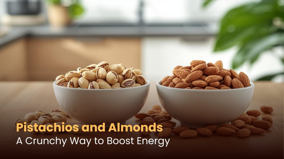 Pistachios and Almonds: A Crunchy Way to Boost Energy