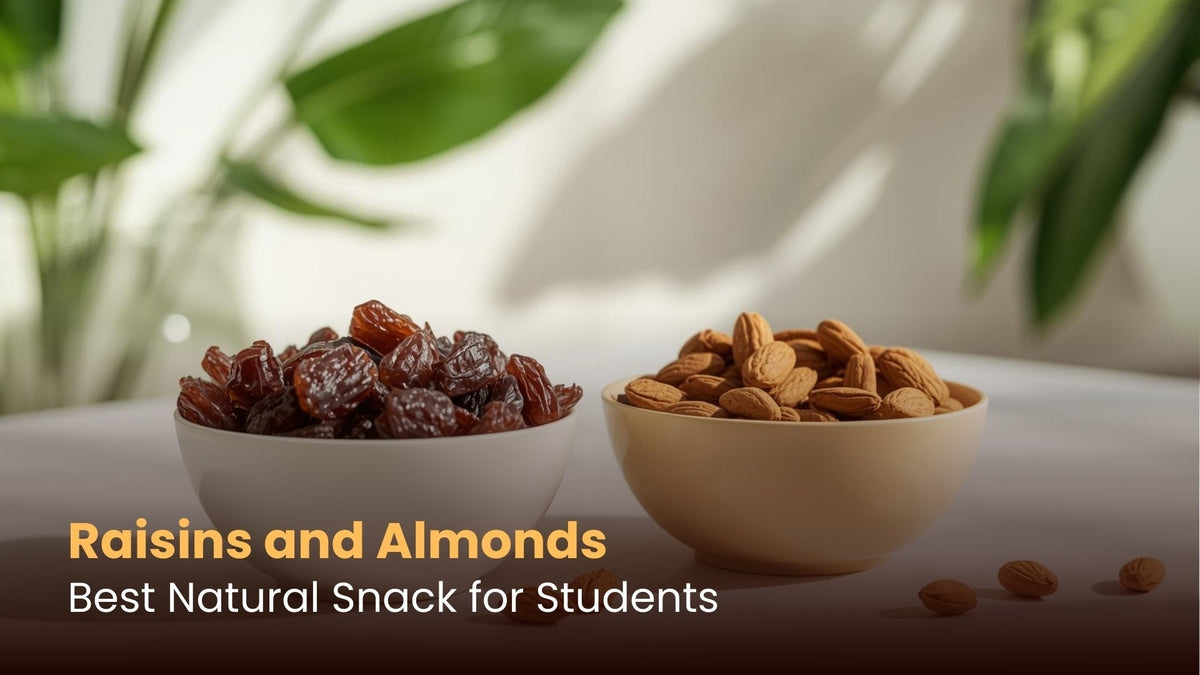 Raisins and Almonds: Best Natural Snack for Students