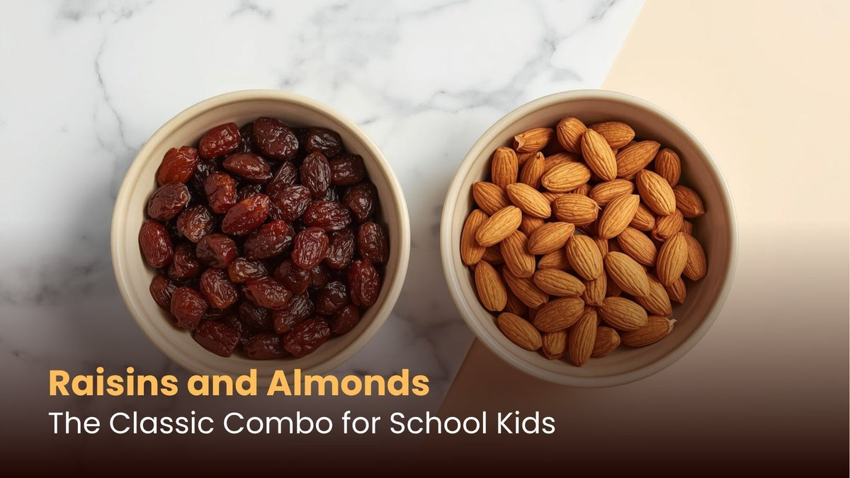 Raisins and Almonds: The Classic Combo for School Kids