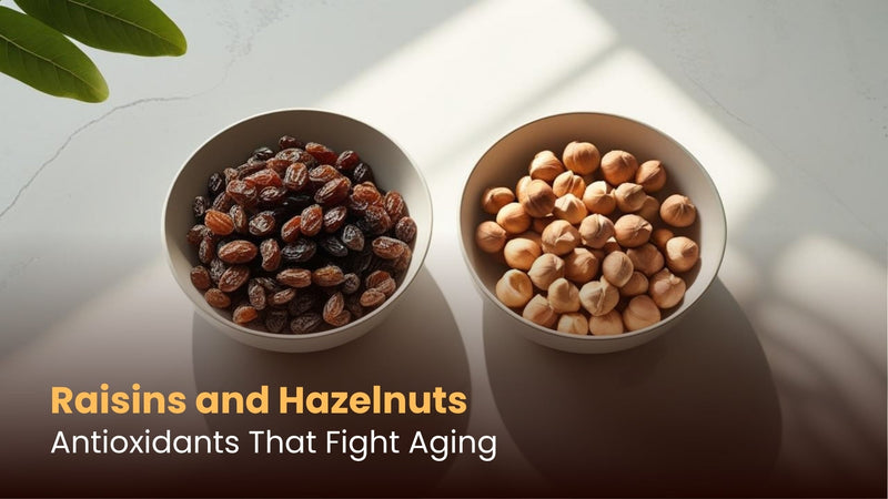 Raisins and Hazelnuts: Antioxidants That Fight Aging