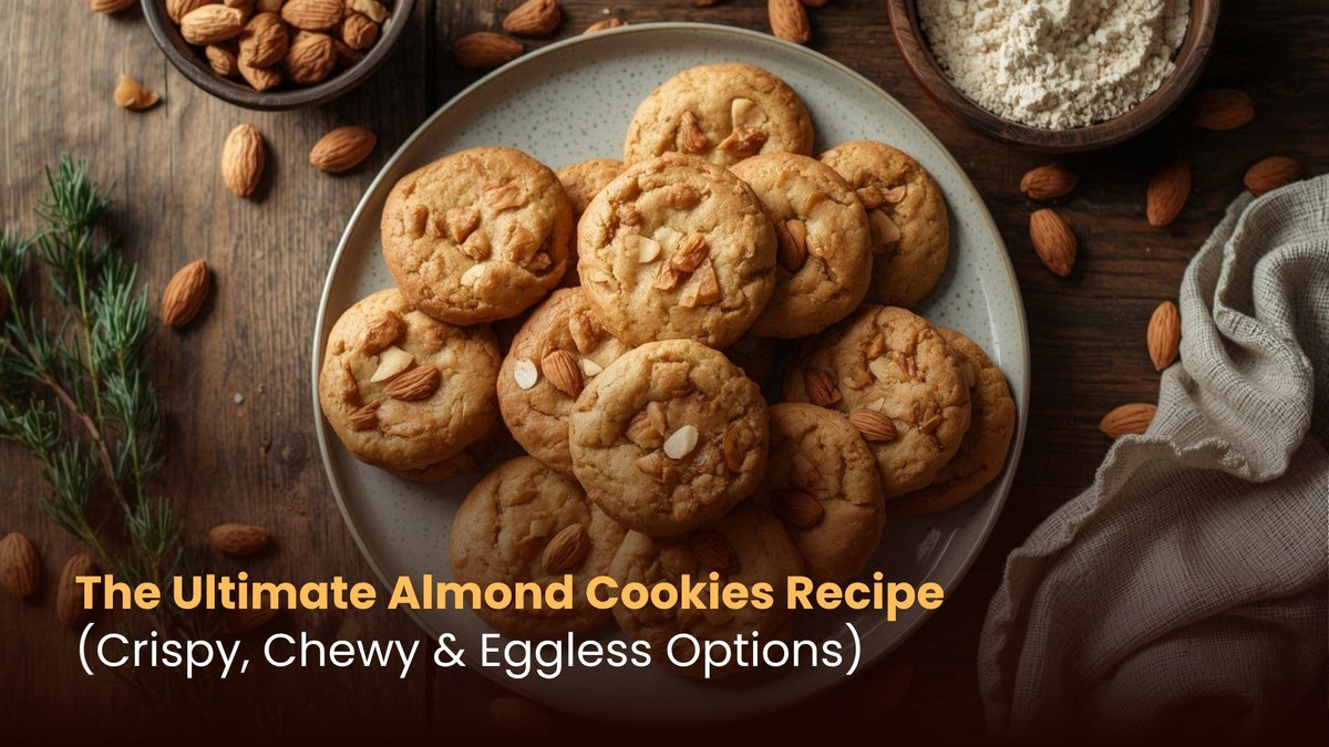 The Ultimate Almond Cookies Recipe (Crispy, Chewy & Eggless Options)