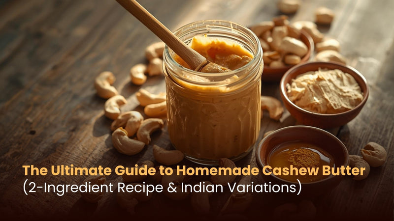 The Ultimate Guide to Homemade Cashew Butter (2-Ingredient Recipe & Indian Variations)