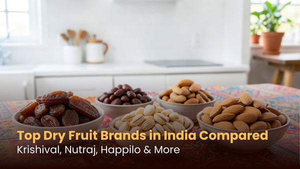 Top Dry Fruit Brands in India Compared: Krishival, Nutraj, Happilo & More