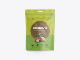 Krishival Nuts Premium Brazil Nuts| 250g Pack of 1| Best for Cholesterol Control | 100% Natural | Rich in Selenium & Iron - front of pouch