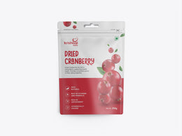 Krishival Nuts Dried Cranberry I 250 Grams, Pack Of 1 I 100% Natural | High Nutrient And Antioxidant | No Added Preservatives - front of pouch