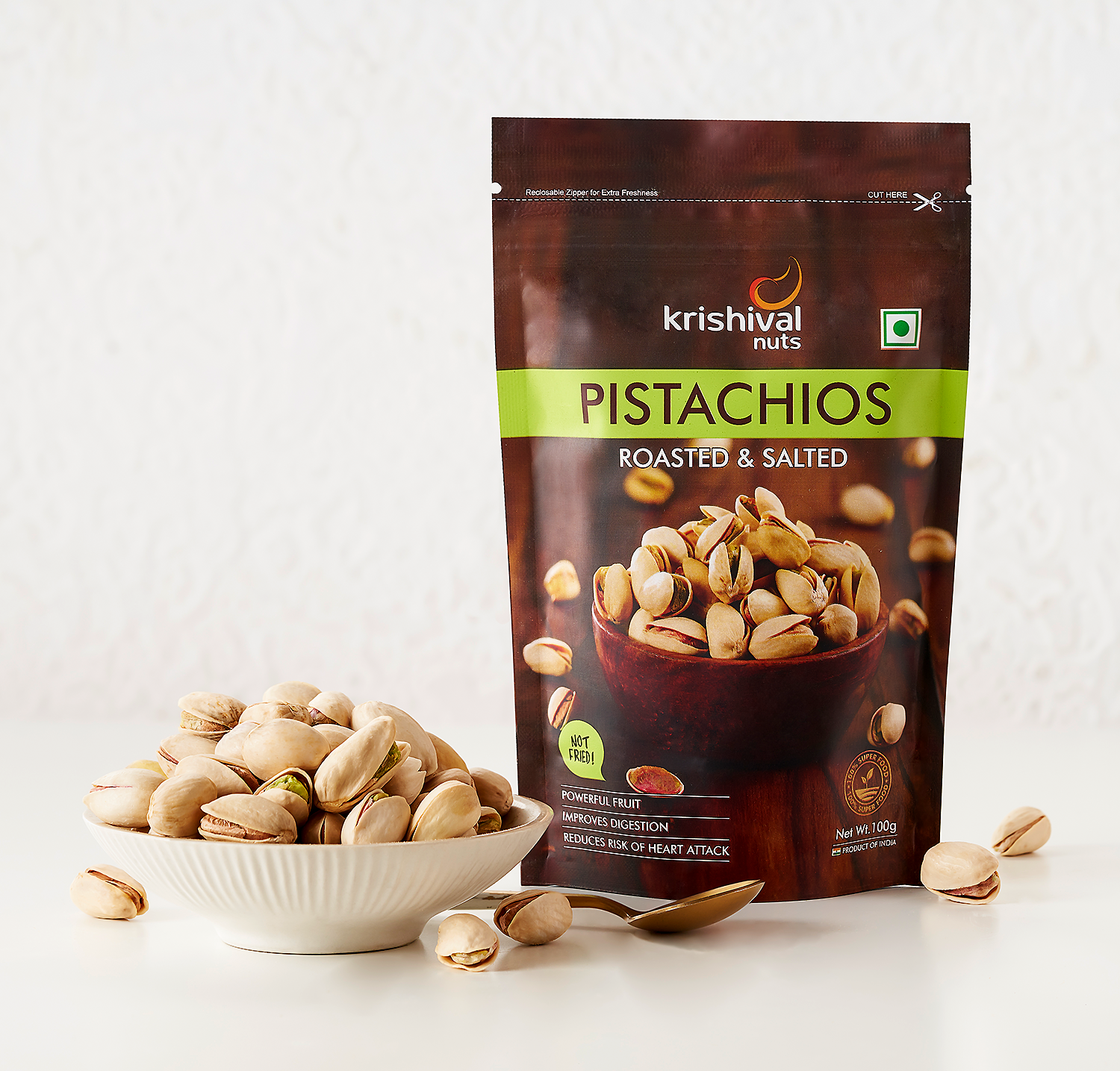 Roasted and Salted Pistachios, Gluten-Free