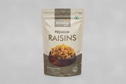 KRISHIVAL NUTS Premium Raisins | 100 Grams [1 pack of 100 grams] | Premium Dried Grapes | Natural Source of Antioxidants, Potassium & Fiber | Sweet Fruity Taste and Soft Chewy Texture