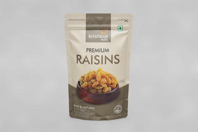 KRISHIVAL NUTS Premium Raisins | 100 Grams [1 pack of 100 grams] | Premium Dried Grapes | Natural Source of Antioxidants, Potassium & Fiber | Sweet Fruity Taste and Soft Chewy Texture