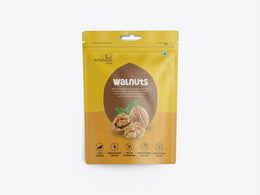 Krishival Walnuts | 250 Grams, Pack of 1 | Healthy & 100% Natural - front of pouch